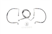 HARLEY Edelstahl Bremsleitung vorne 33-1/4 Zoll Passend für 1997-UP FLHR, 1997-UP FLHRI,