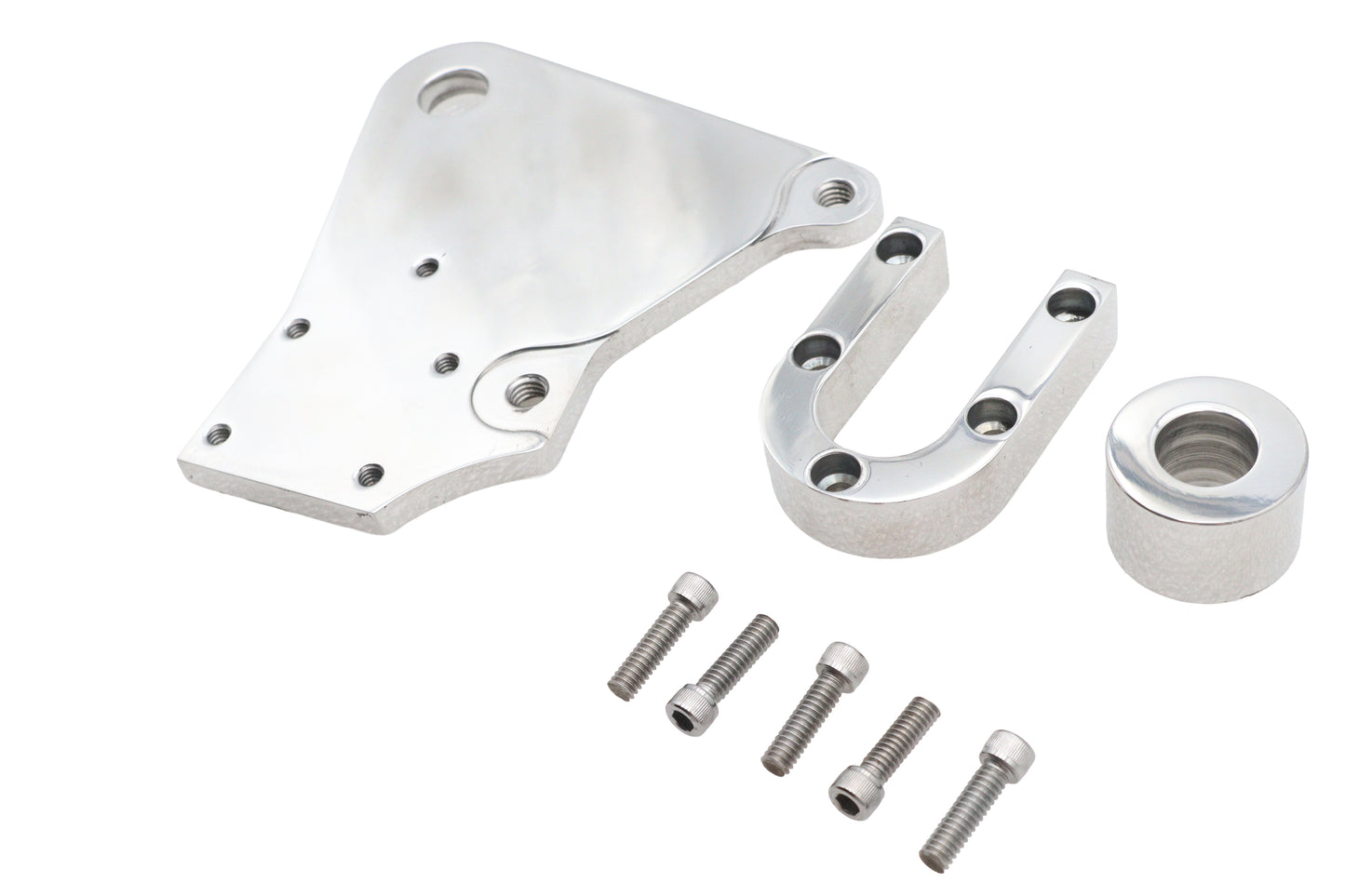HARLEY Ultima Bremssattelhalter hinten, poliert, passend für 1991-1999 FXD,