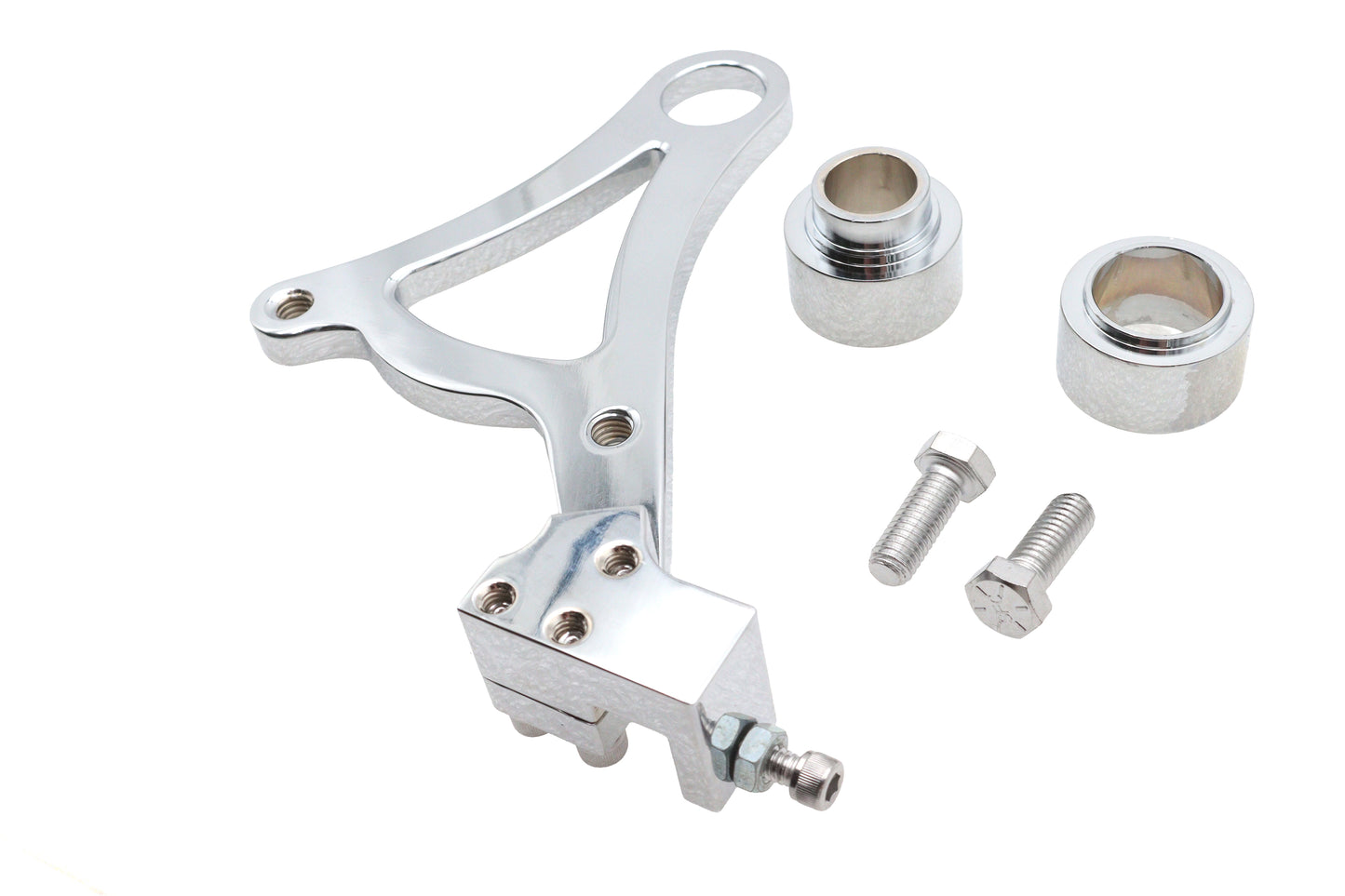 HARLEY Ultima Bremssattelhalterung hinten Chrom passend für 2000-UP FXST,