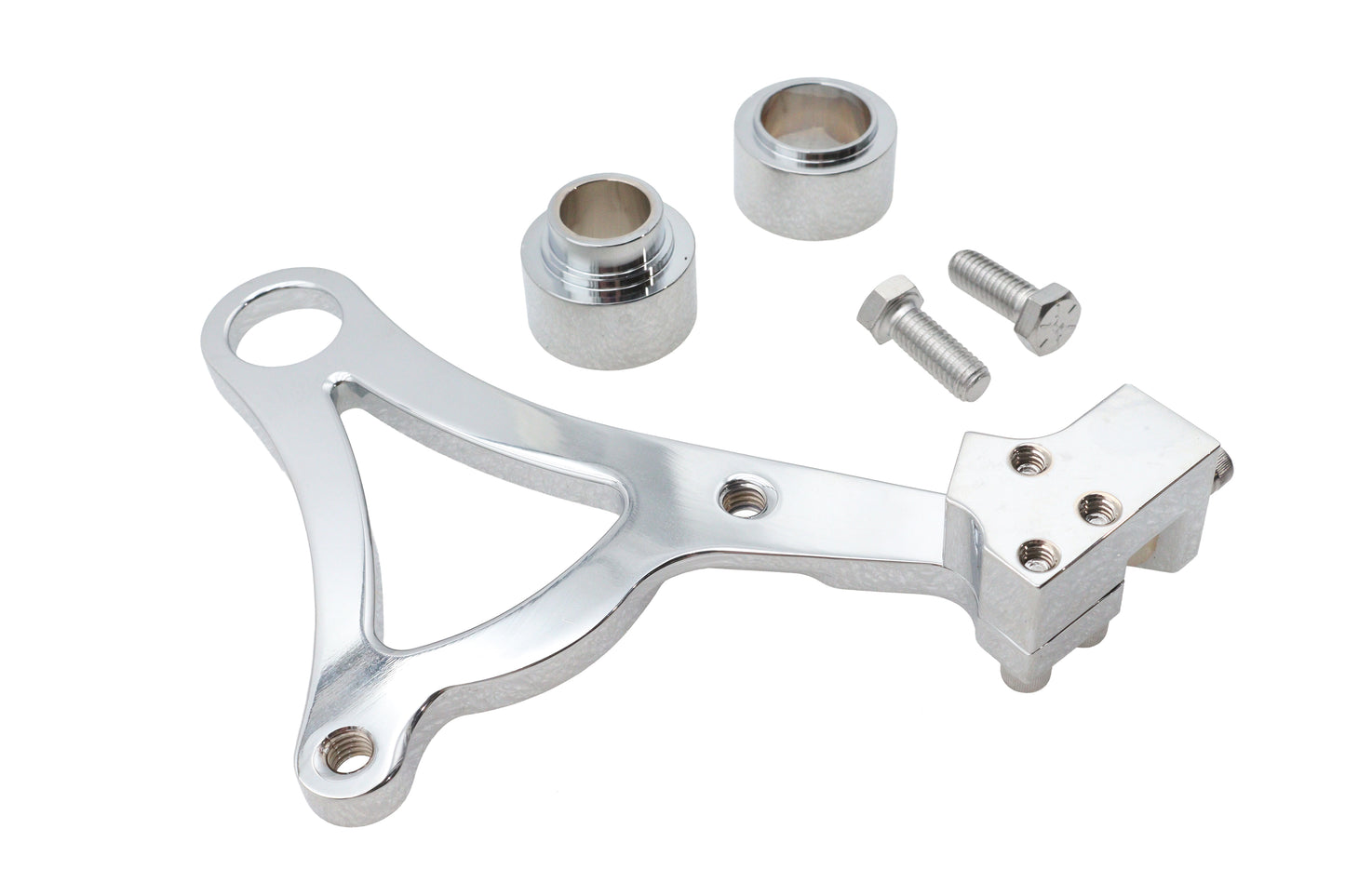 HARLEY Ultima Bremssattelhalterung hinten Chrom passend für 2000-UP FXST,