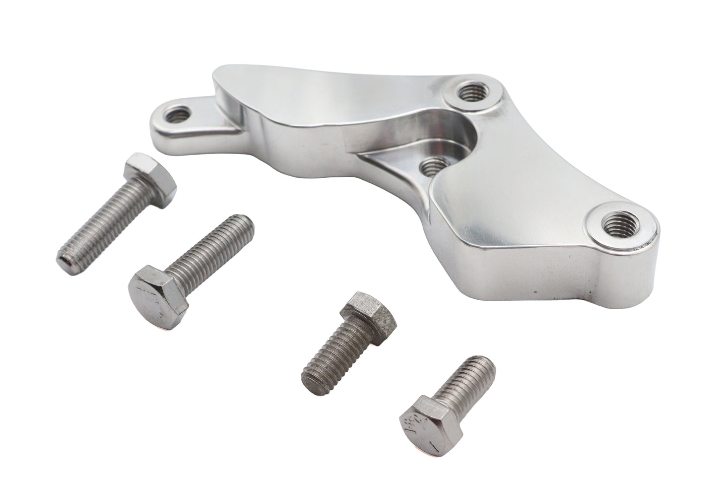 HARLEY Ultima Bremssattelhalter vorne links poliert passend für FXST ab 2000, außer FXSTS