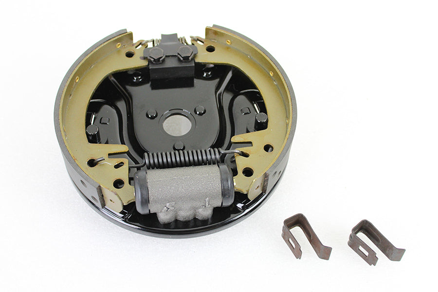 HARLEY Hintere hydraulische Bremsankerplatte Satz Schwarz, passend für 1958-1962 FL,