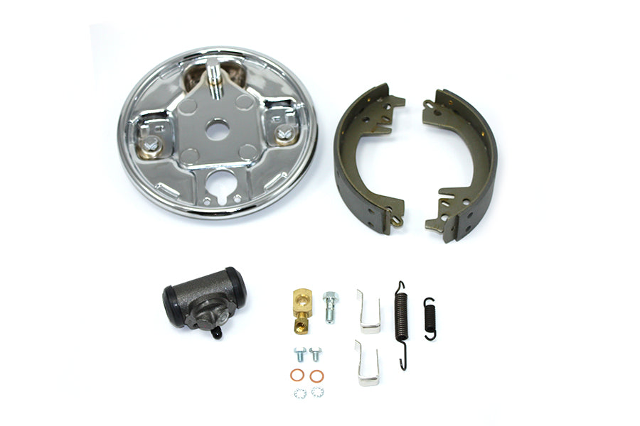 HARLEY Rear Hydraulic Brake Backing Plate Kit Chrome fits 1963-1972 FL,   1971-1972 FX,
