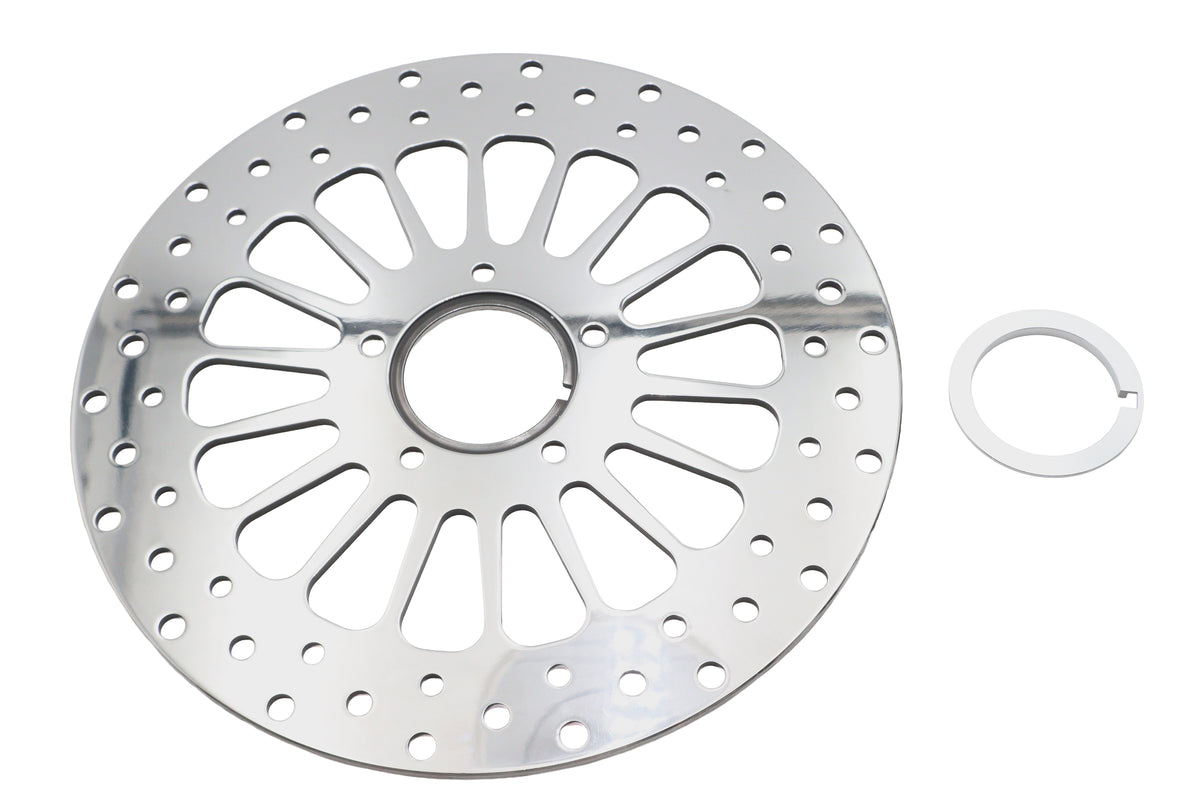 HARLEY 11-1/2 Zoll King Spoke Bremsscheibe vorne Passt für 0- Custom, Anwendung für Ultima King Spoke Wh