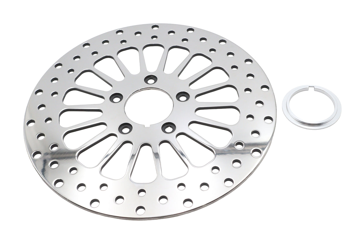HARLEY 11-1/2 Zoll King Spoke Bremsscheibe vorne Passt für 0- Custom, Anwendung für Ultima King Spoke Wh