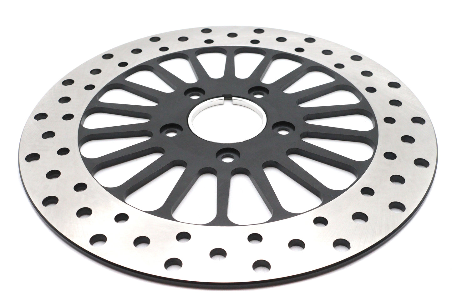 HARLEY 11-1/2 Zoll King Spoke Bremsscheibe vorne schwarz passend für 0- Custom, Anwendung für King Spoke Rad