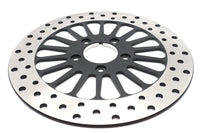 HARLEY 11-1/2 Zoll King Spoke Bremsscheibe vorne schwarz passend für 0- Custom, Anwendung für King Spoke Rad
