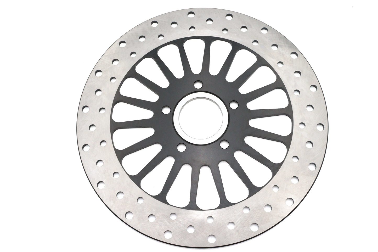 HARLEY 11-1/2 Zoll King Spoke Hinterradbremsscheibe Schwarz Passt 0- Custom, Anwendung für King Spoke Rad