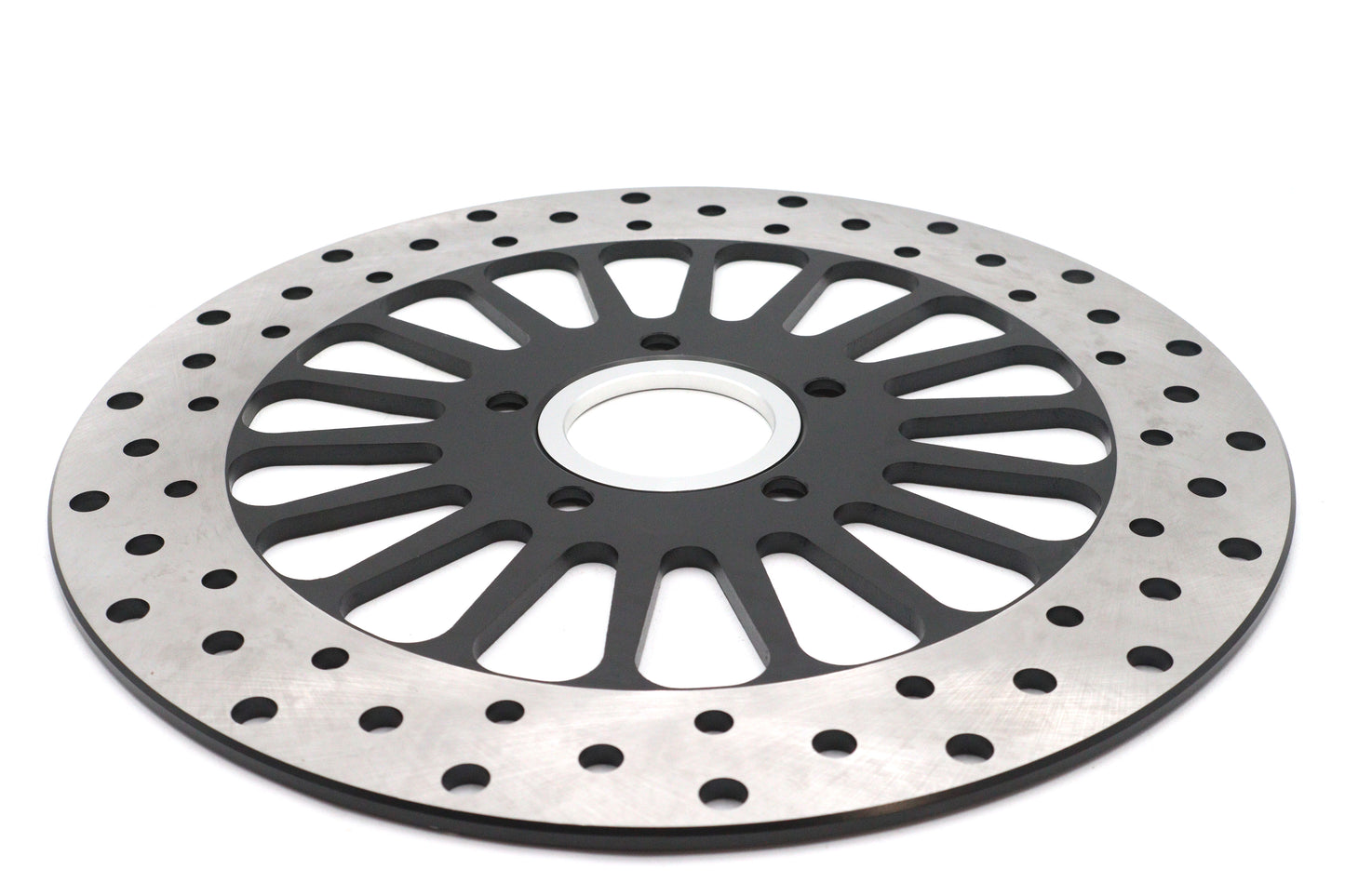 HARLEY 11-1/2 Zoll King Spoke Hinterradbremsscheibe Schwarz Passt 0- Custom, Anwendung für King Spoke Rad