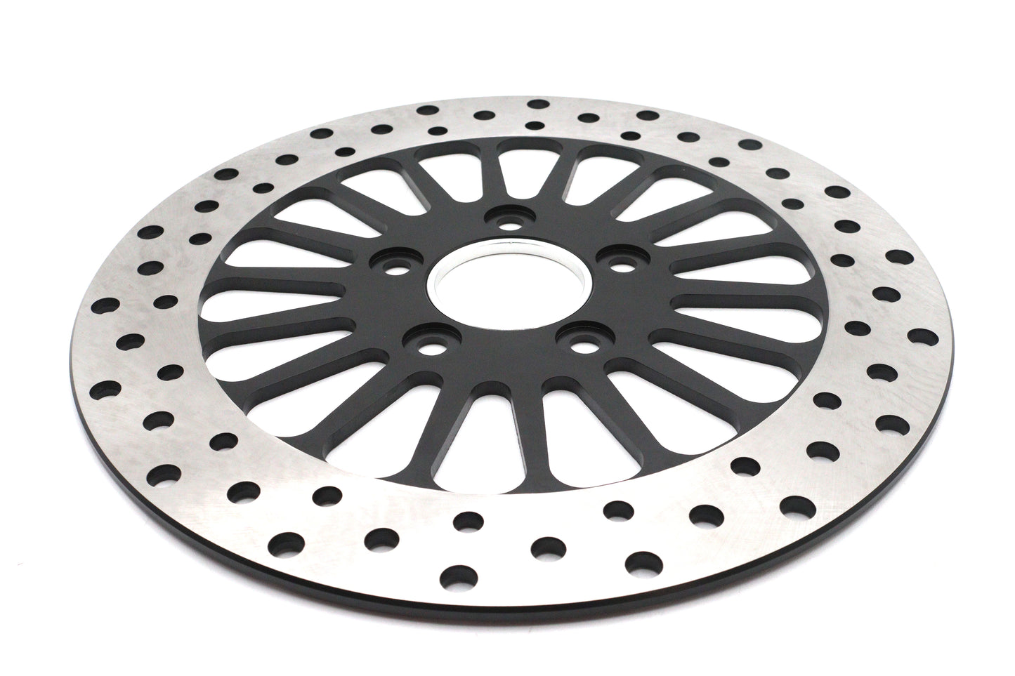 HARLEY 11-1/2 Zoll King Spoke Hinterradbremsscheibe Schwarz Passt 0- Custom, Anwendung für King Spoke Rad
