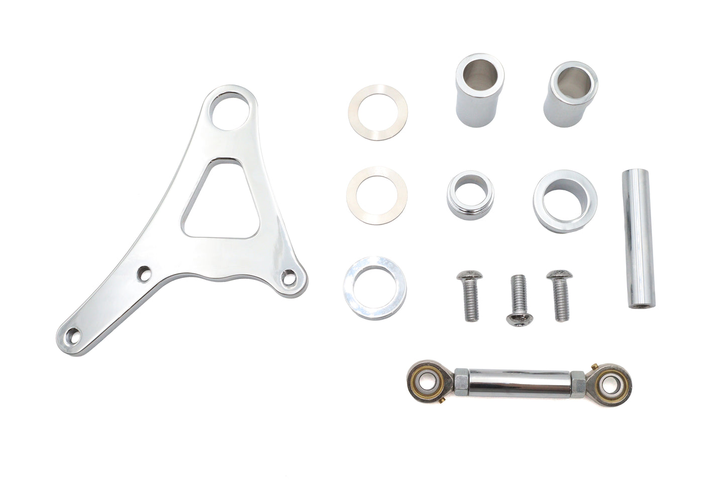 HARLEY Ultima Spring Fork Caliper Bracket Kit Chrom Passend für 0- Custom, Anwendung für Spring Forks