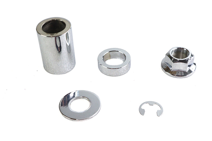 HARLEY Hinterachs- und Achsmutter-Distanzstück-Kit Smooth Style Chrom passend für 2006-2007 FXD,