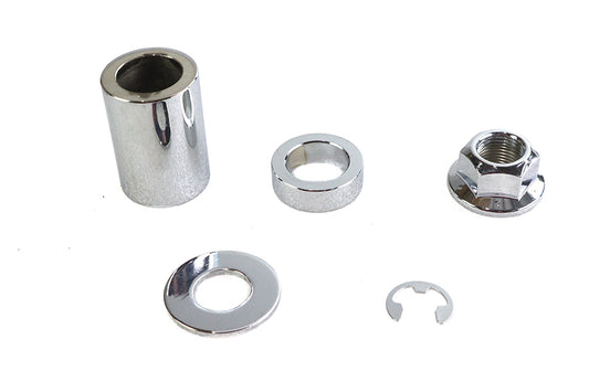 HARLEY Rear Axle and Nut Spacer Kit Smooth Style Chrome Fits 2006-2007 FXD,