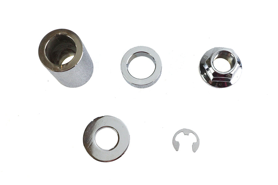 HARLEY Hinterachs- und Achsmutter-Distanzstück-Kit Smooth Style Chrom passend für 2006-2007 FXD,