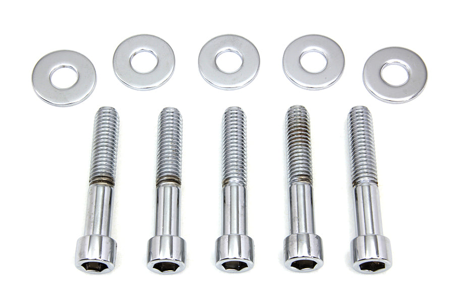 HARLEY Pulley Bolt and Washer Kit Polished fits 2006-2017 FXD, cast or wire wheel