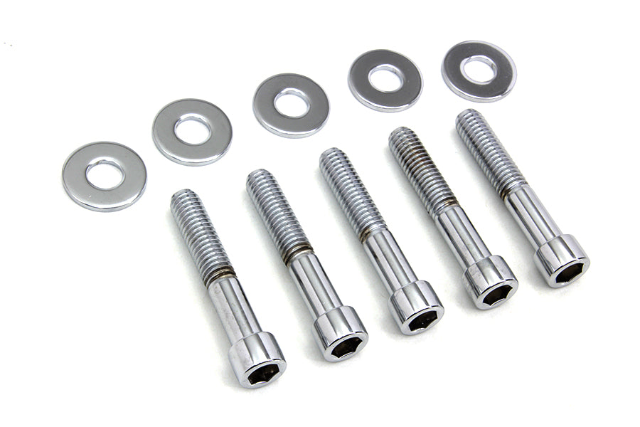 HARLEY Pulley Bolt and Washer Kit Polished fits 2006-2017 FXD, cast or wire wheel