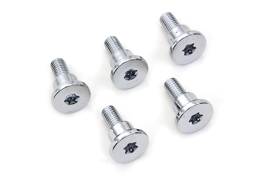 HARLEY Chrome Front Brake Disc Bolt Set fits 2006-2017 FXD, with spoke or wire cast wheel
