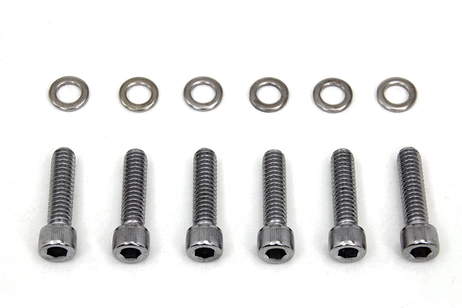 HARLEY Getriebe Schaltabdeckung Schraubensatz Chrom passend für 2006-2017 FXD,