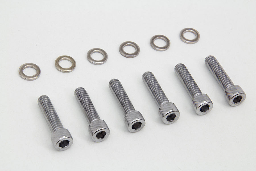 HARLEY Getriebe Schaltabdeckung Schraubensatz Chrom passend für 2006-2017 FXD,