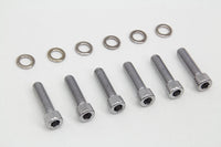 HARLEY Getriebe Schaltabdeckung Schraubensatz Chrom passend für 2006-2017 FXD,