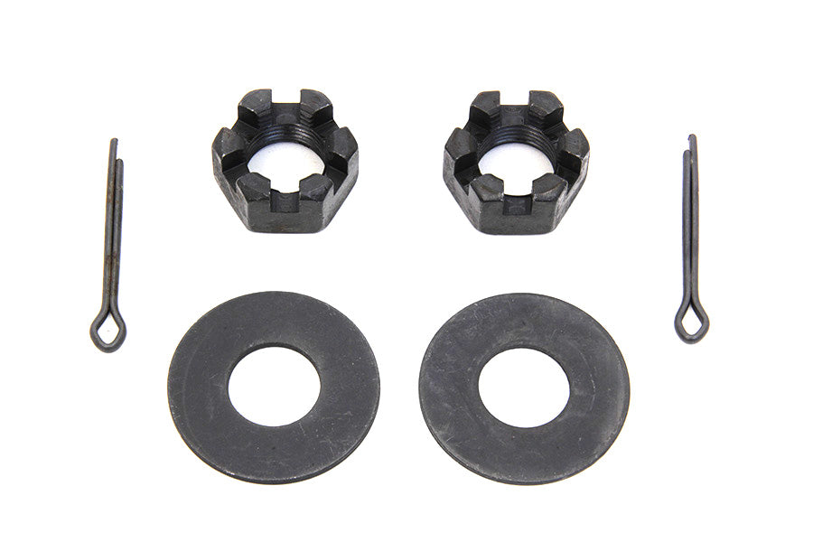 HARLEY Rear Axle Nut and Lock Kit Parkerized fits 1932-1973 G,