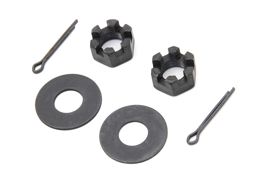 HARLEY Rear Axle Nut and Lock Kit Parkerized fits 1932-1973 G,