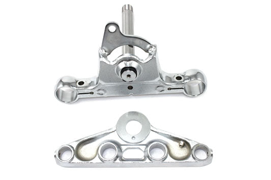 HARLEY Chrom Gabelbrücken-Set Passend für 1980-1986 FX, 1984-1987 FXST,