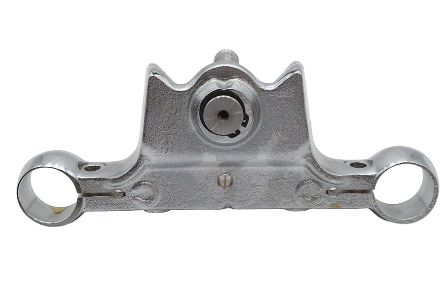 HARLEY Chrom untere Gabelbrücke ohne Sicherungslasche passend für 1984-1999 FXST, 1980-1986 FXWG,