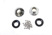 HARLEY Verchromtes komplettes Lenkkopflagerschalen-Kit passend für 1939-1952 WL, 1939-1957 G,