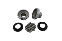 HARLEY 1 Zoll Spring Fork Lenkkopfschalensatz Chrom passend für 1936-1940 EL, 1937-1948 UL, 1941-1948 FL,