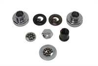 HARLEY Chrom Gabelhals-Abdeckkappen-Kit passt für 1952-1977 XL,