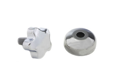 HARLEY Chrom Gabeldämpferknopf mit Abdeckung passend für 1948-1959 FL,