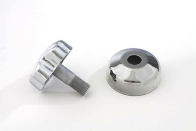 HARLEY Chrom Gabeldämpferknopf mit Abdeckung passend für 1948-1959 FL,