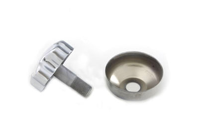 HARLEY Chrom Gabeldämpferknopf mit Abdeckung passend für 1948-1959 FL,