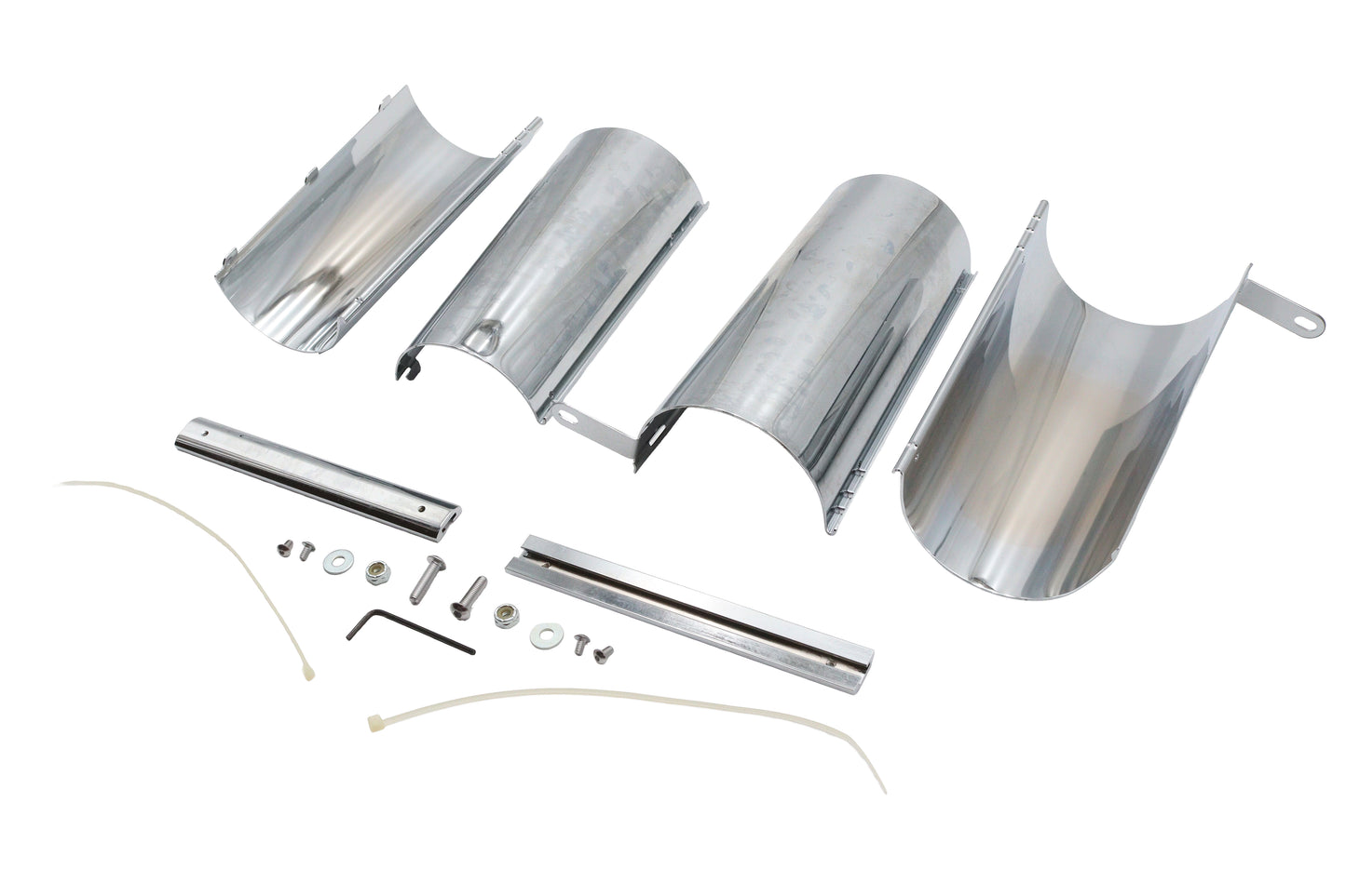 HARLEY Chrome Gabelabdeckungen oben passend für 1986–1996 FLT, 1987–1993 FLHS, 1998–2007 FLTR,