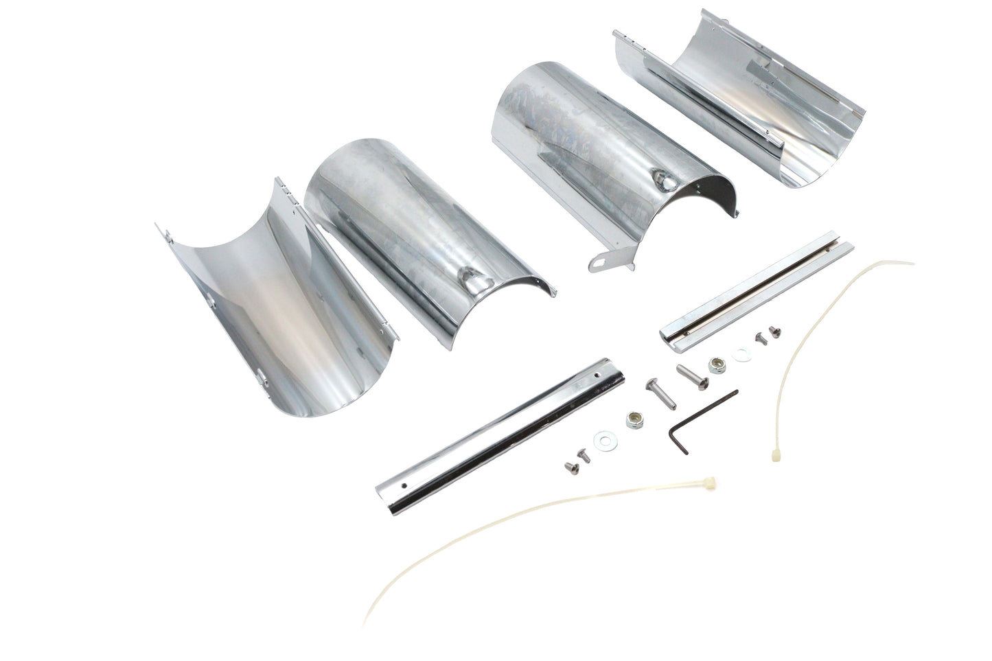 HARLEY Chrome Gabelabdeckungen oben passend für 1986–1996 FLT, 1987–1993 FLHS, 1998–2007 FLTR,