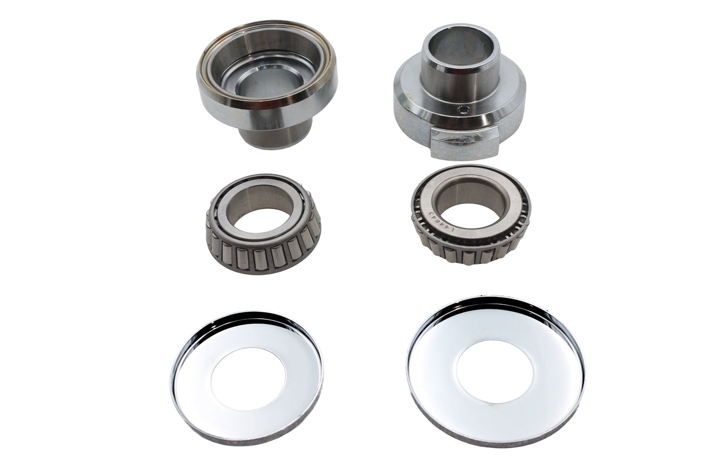 HARLEY Chrom-Gabelkopf-Kappe-Kit mit Anschlägen, passend für 1986–1999 FXST, 1949–1984 FL, 1971–1984 FX,