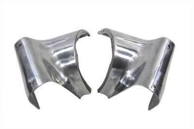 HARLEY 7 inch Headlamp Polished Cowl Set fits 1960-1984 FL,