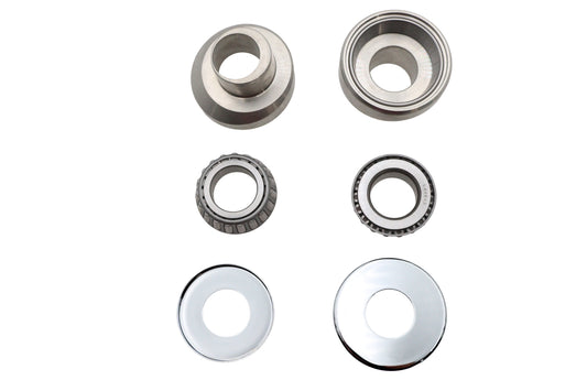 HARLEY Stainless Steel Raked Fork Neck Cup Kit Fits 1949-1984 FLH,   1971-1984 FX,   1984-1987 FXST,