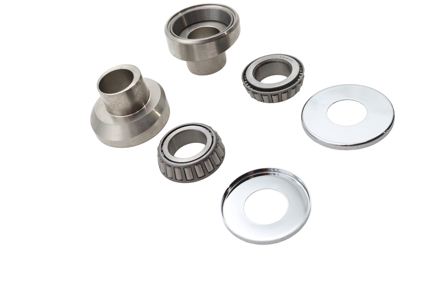 HARLEY Stainless Steel Raked Fork Neck Cup Kit Fits 1949-1984 FLH,   1971-1984 FX,   1984-1987 FXST,