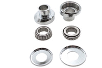 HARLEY 3° Raked Fork Neck Cup Kit Chrome Fits 1949-1984 FLH,   1971-1984 FX,   1984-1987 FXST,