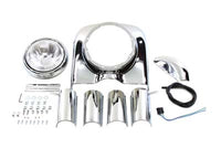 HARLEY 7 inch Headlamp Cowl Kit Chrome Fits 1980-1992 FLT,   1980-1992 FLT,   1983-1985 FLHT,   1983