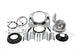 HARLEY 7 inch Headlamp Cowl Kit Chrome fits 1987-1992 FLHS,