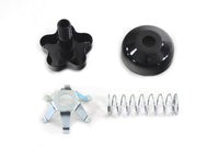 HARLEY FL Fork Steering Damper Knob Kit Black Fits 1949-1959 FL,   1936-1952 WL,