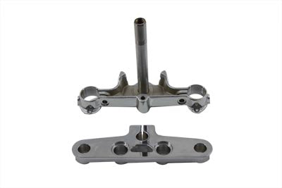 HARLEY Chrome Triple Tree Set Fits 2000-2017 FLST,
