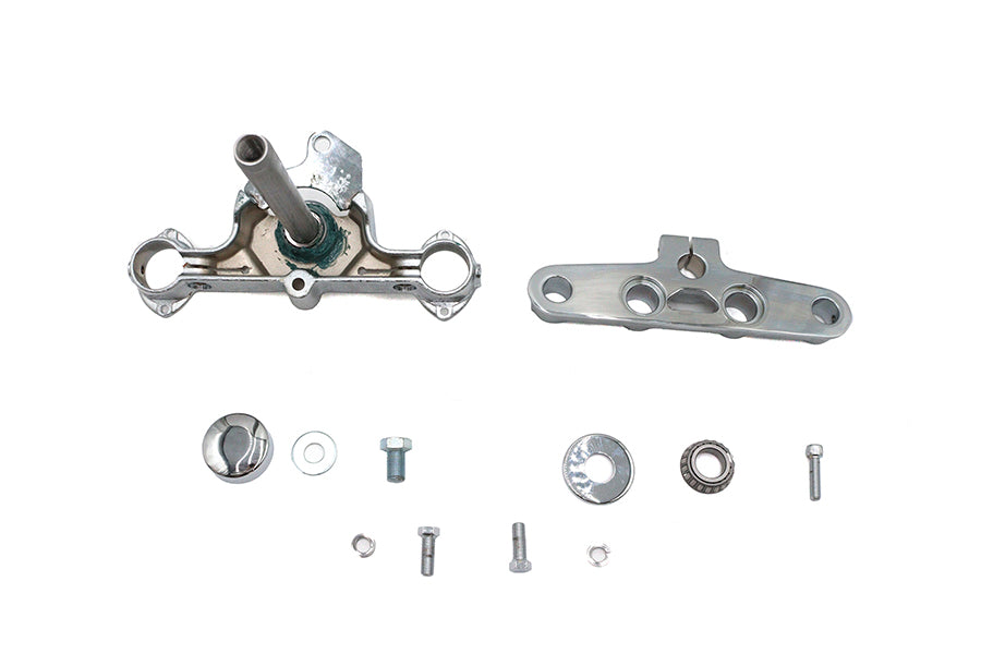 HARLEY Replica Forged Steel Triple Tree Set Chrome Fits 1986-1999 FLST,