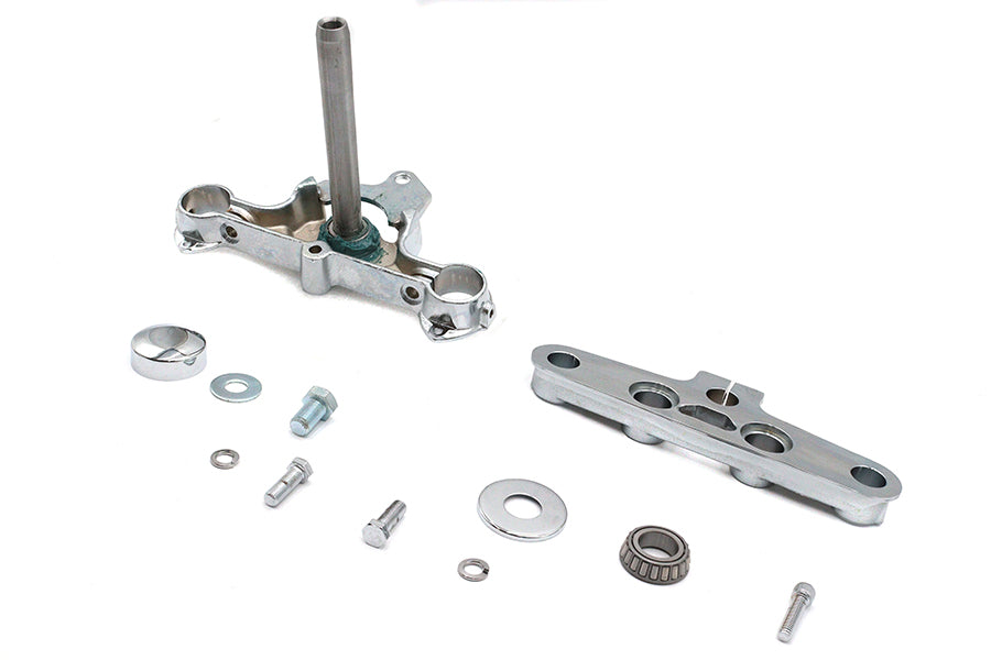HARLEY Replica Forged Steel Triple Tree Set Chrome Fits 1986-1999 FLST,