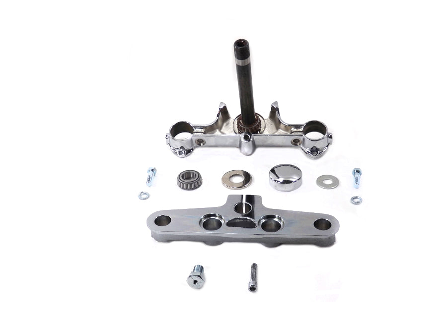 HARLEY Replica Forged Steel Triple Tree Set Chrome Fits 2000-2017 FLST,