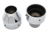 HARLEY 41mm Fork Boot Covers Chrome Fits 1991-UP FXST,   1991-2017 FXDWG,