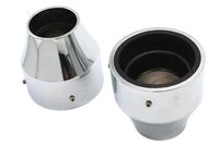 HARLEY 41mm Fork Boot Covers Chrome Fits 1991-UP FXST,   1991-2017 FXDWG,